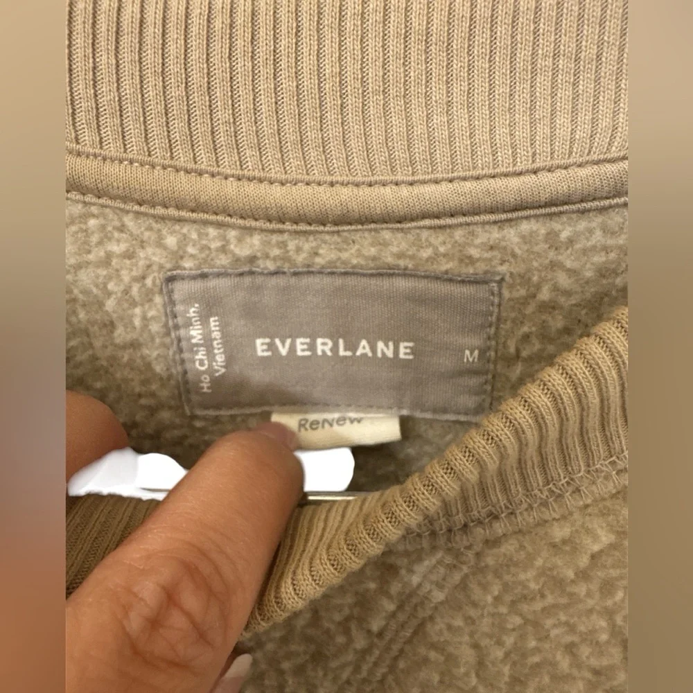 Everlane The Renew Raglan Sherpa Fleece Sweatshirt- Women’s Medium - Picture 6 of 7